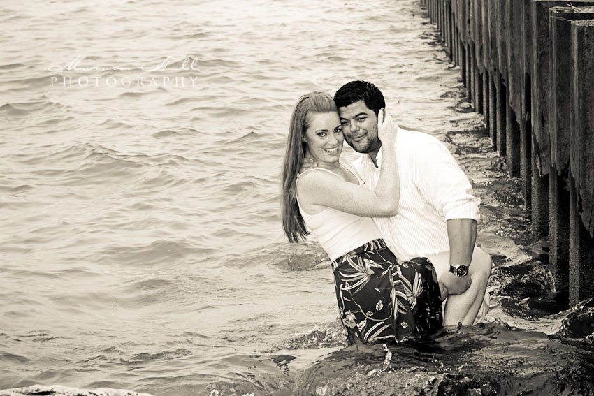 Matthew + ChaVonne  Engagement Session in Grand Haven, Michigan