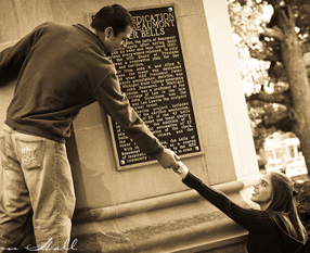 David and Jessica || Fall Engagement Session at Michigan State University