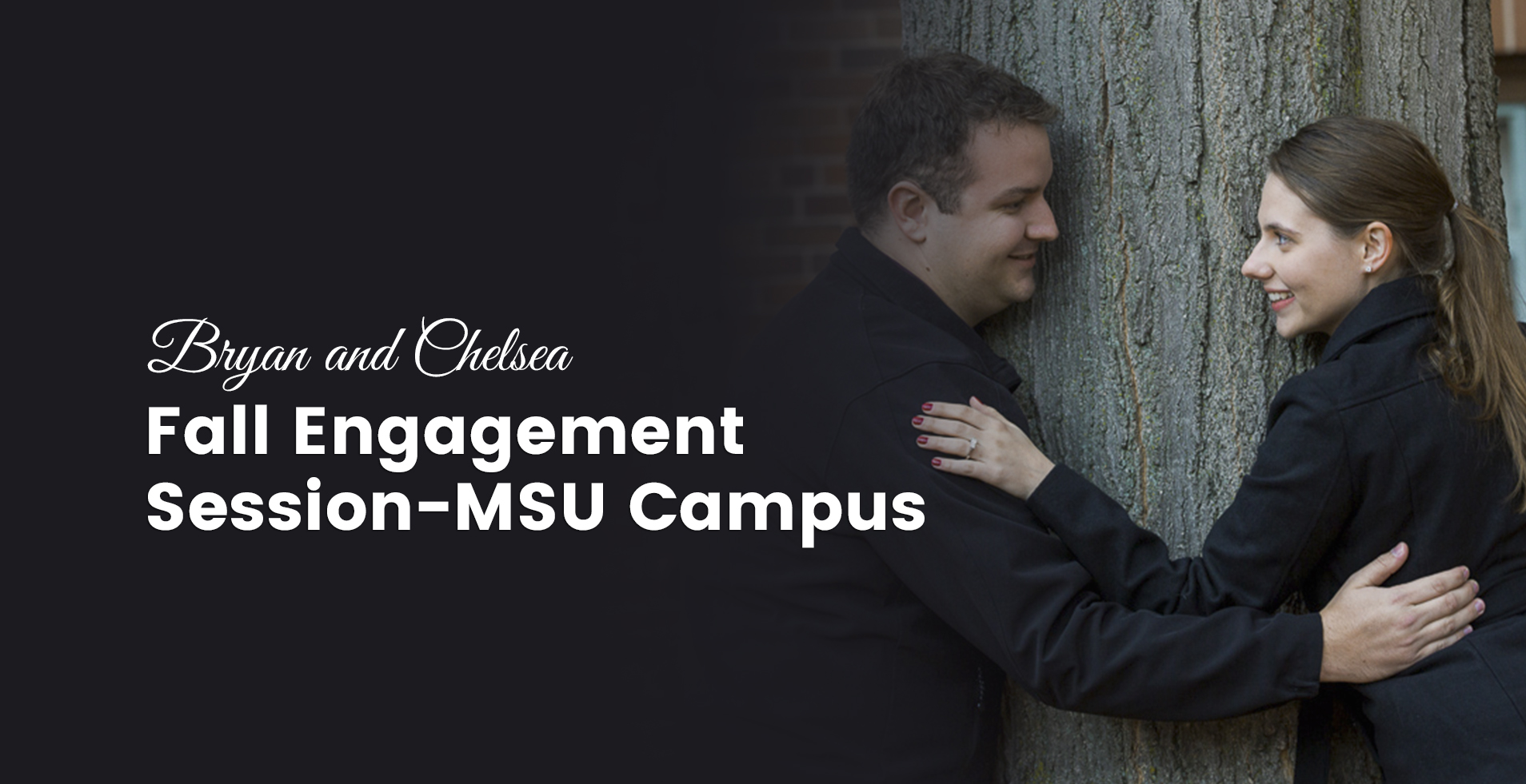 Bryan & Chelsea Fall Engagement Session - MSU Campus
