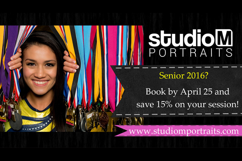 Senior 2016 Portrait Incentives from Studio M
